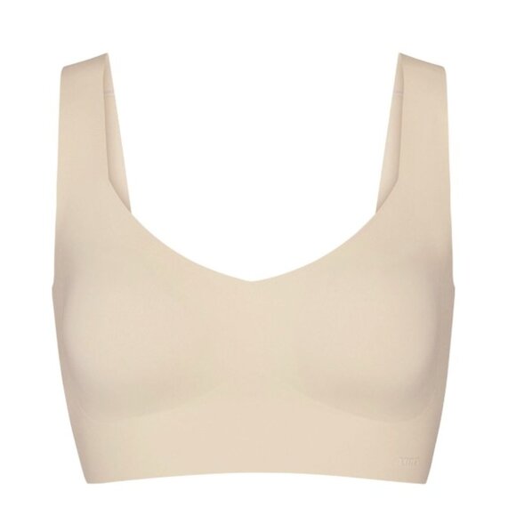 Skims Naked Plunge Longline Bralette Sand NWT - Picture 1 of 7
